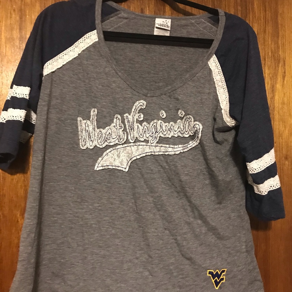West Virginia 3/4 sleeve shirt